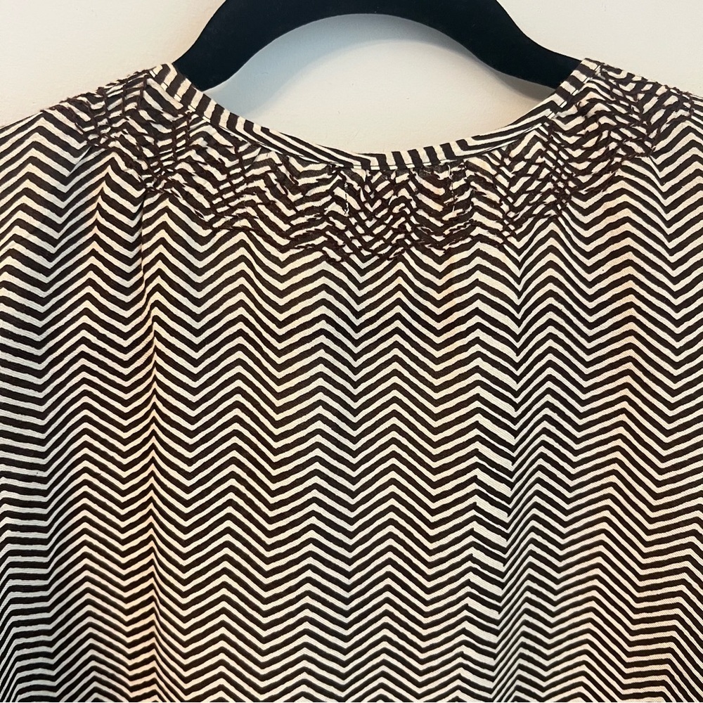 Pink Chicken Chevron Cotton Dress - XS - Picture 16 of 16